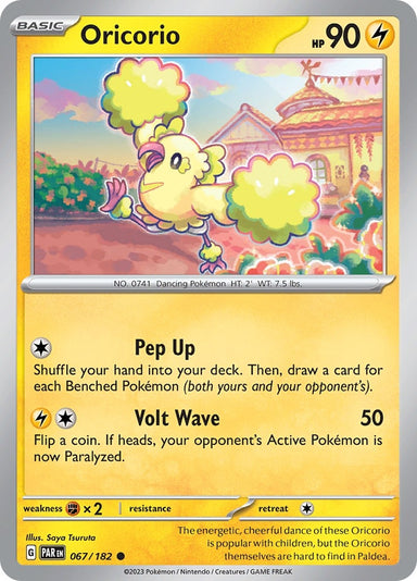 Image for Oricorio (067/182) (SV04: Paradox Rift) (PAR) - Pokemon