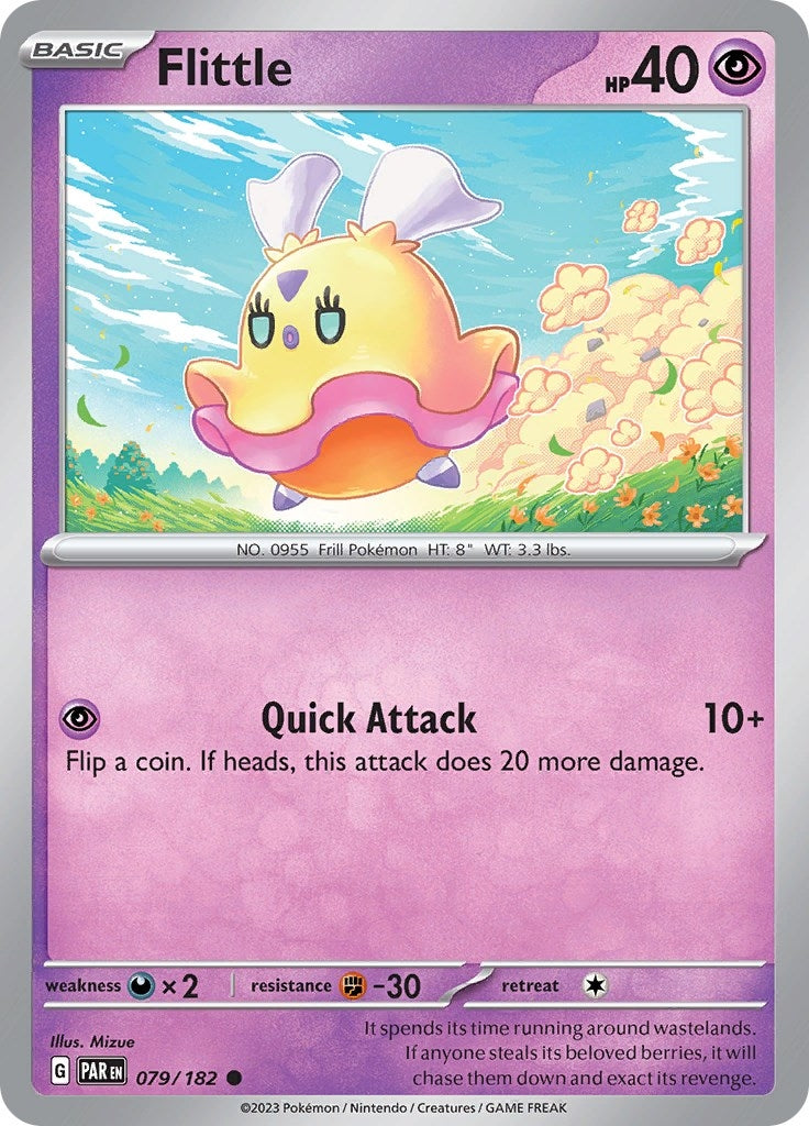 Image for Flittle (079/182) (SV04: Paradox Rift) (PAR) - Pokemon