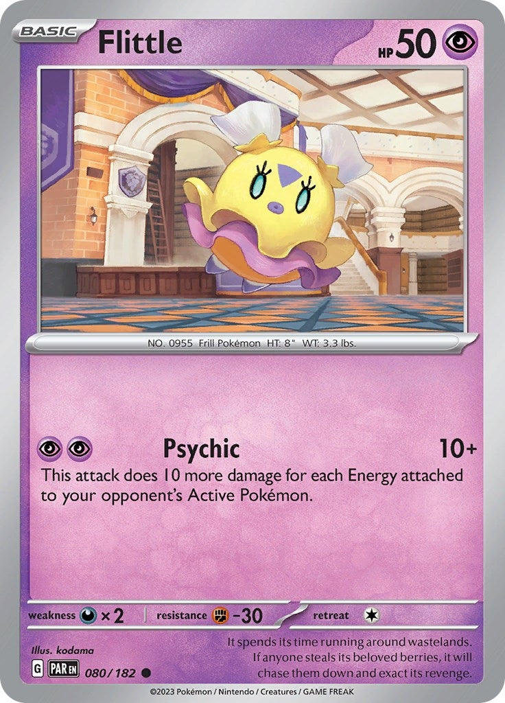 Image for Flittle (080/182) (SV04: Paradox Rift) (PAR) - Pokemon