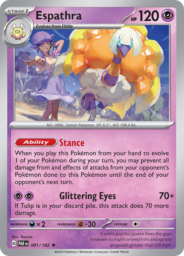 Image for Espathra (081/182) (SV04: Paradox Rift) (PAR) - Pokemon