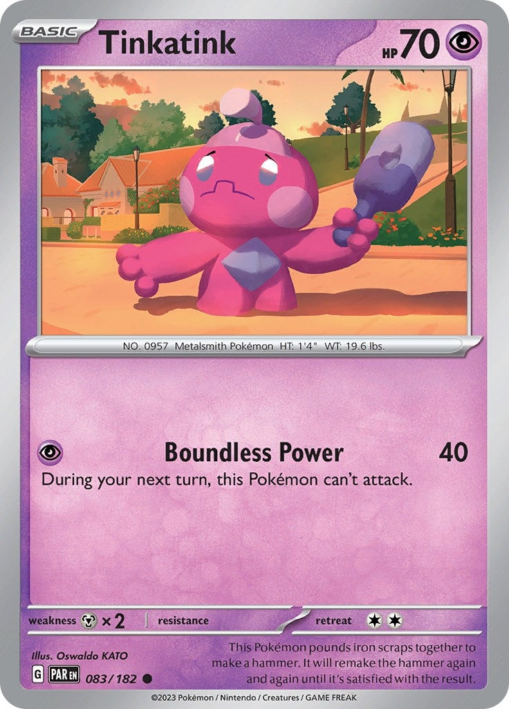 Image for Tinkatink (083/182) (SV04: Paradox Rift) (PAR) - Pokemon