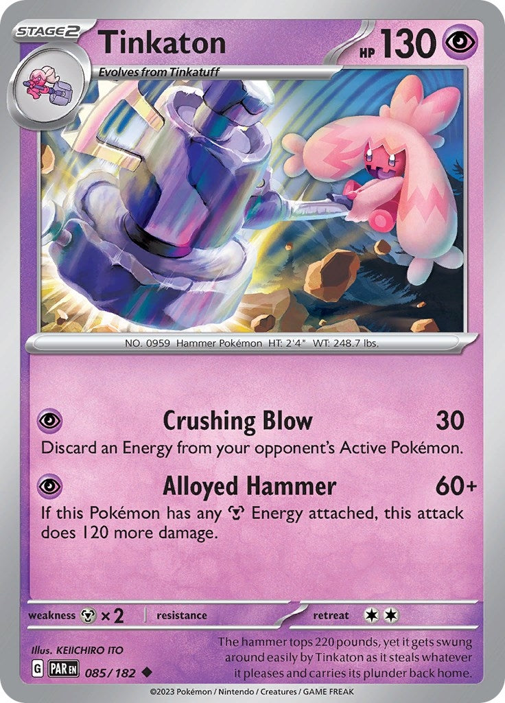 Image for Tinkaton (085/182) (SV04: Paradox Rift) (PAR) - Pokemon
