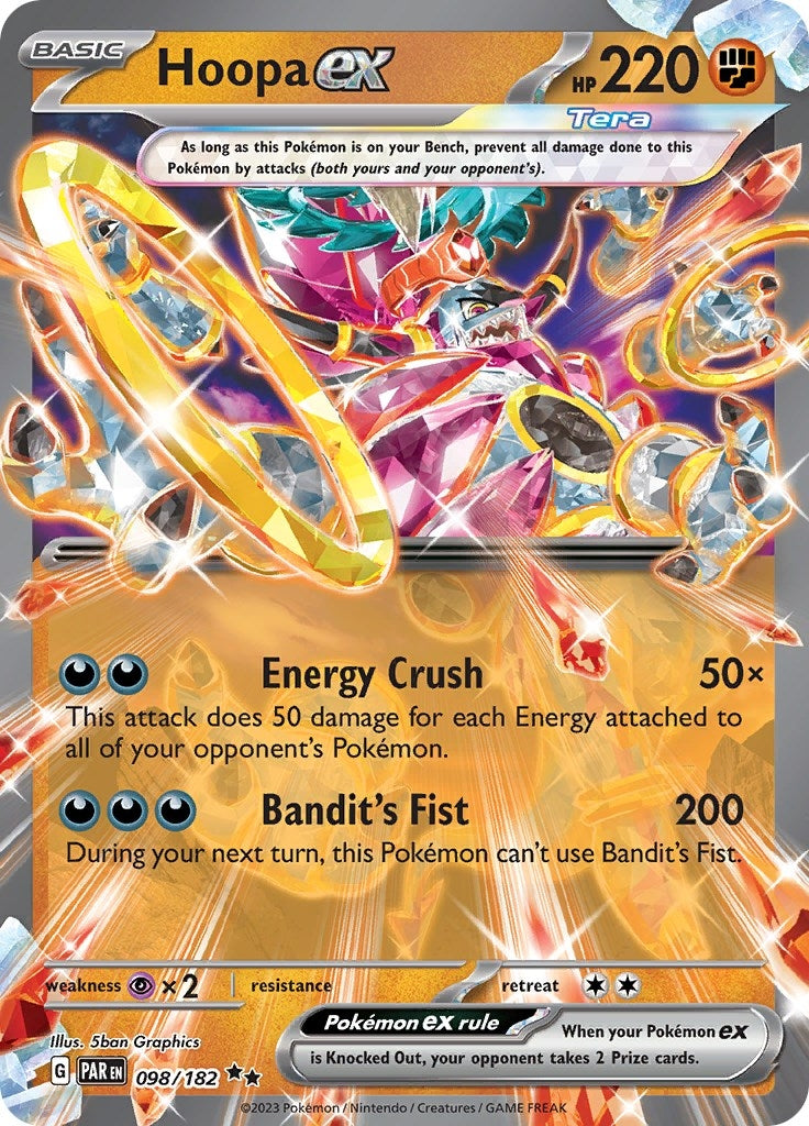 Image for Hoopa ex (098/182) (SV04: Paradox Rift) (PAR) - Pokemon