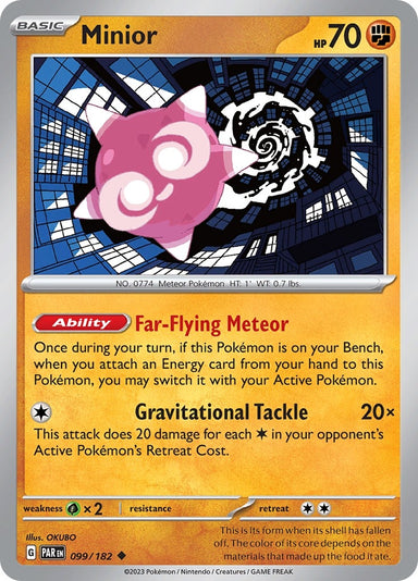 Image for Minior (099/182) (SV04: Paradox Rift) (PAR) - Pokemon