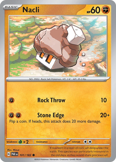 Image for Nacli (101/182) (SV04: Paradox Rift) (PAR) - Pokemon