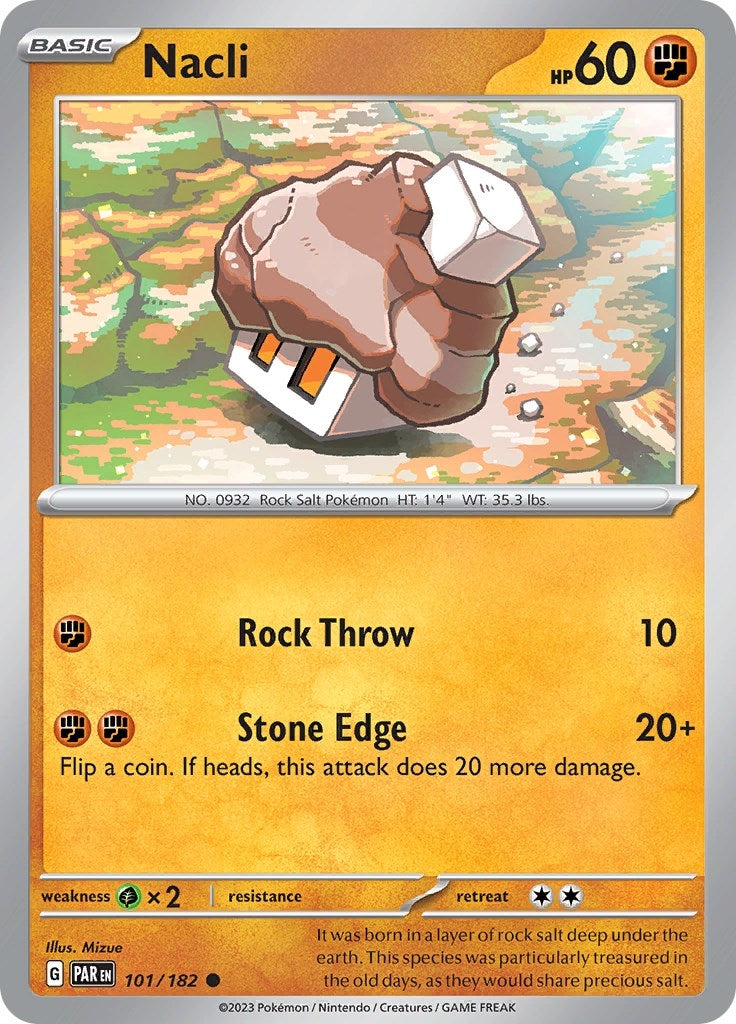 Image for Nacli (101/182) (SV04: Paradox Rift) (PAR) - Pokemon