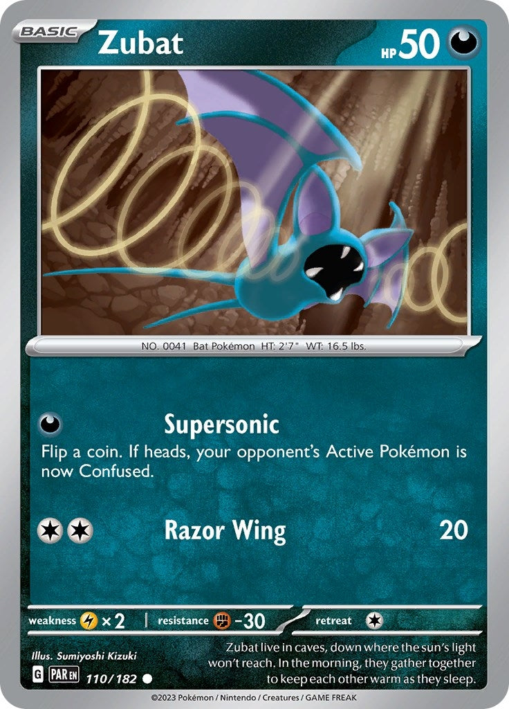 Image for Zubat (110/182) (SV04: Paradox Rift) (PAR) - Pokemon