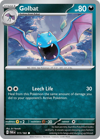 Image for Golbat (111/182) (SV04: Paradox Rift) (PAR) - Pokemon