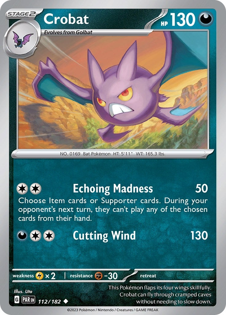 Image for Crobat (112/182) (SV04: Paradox Rift) (PAR) - Pokemon