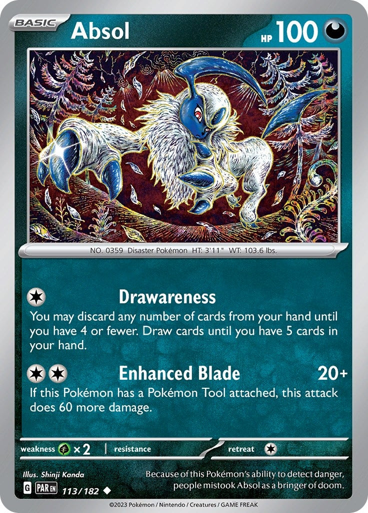Image for Absol (113/182) (SV04: Paradox Rift) (PAR) - Pokemon