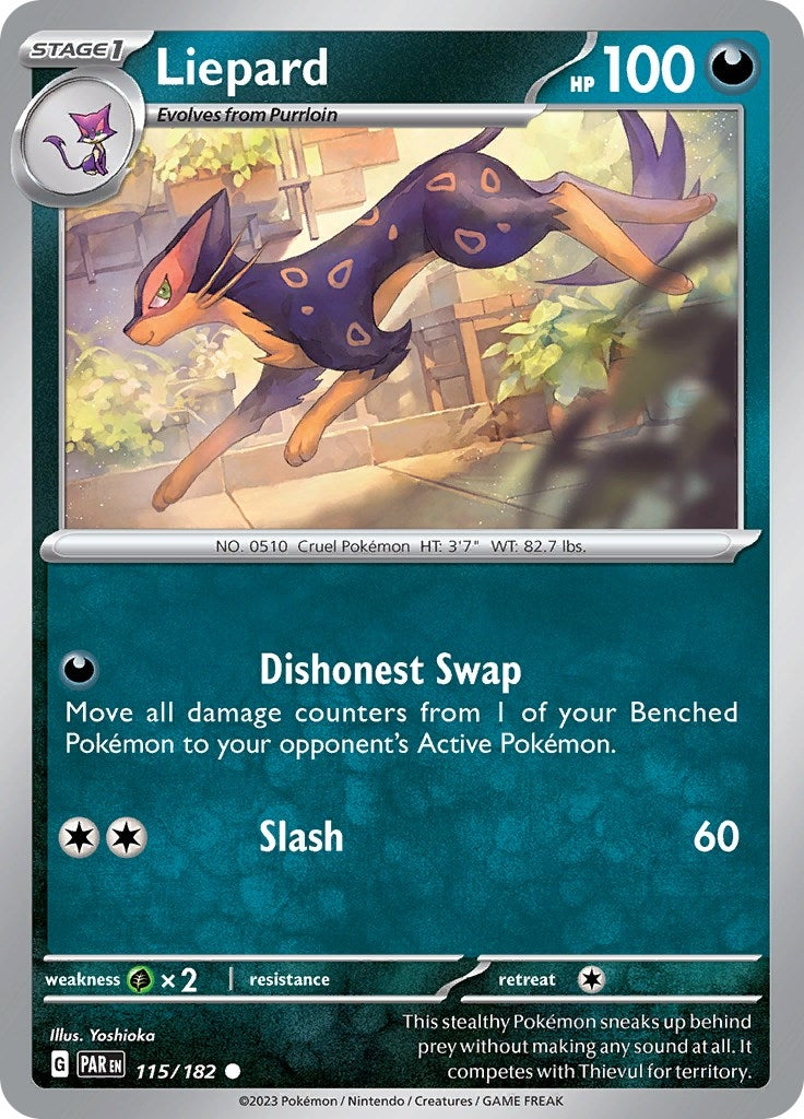 Image for Liepard (115/182) (SV04: Paradox Rift) (PAR) - Pokemon