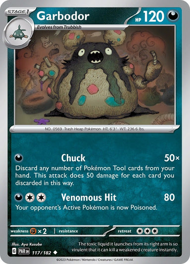 Image for Garbodor (117/182) (SV04: Paradox Rift) (PAR) - Pokemon