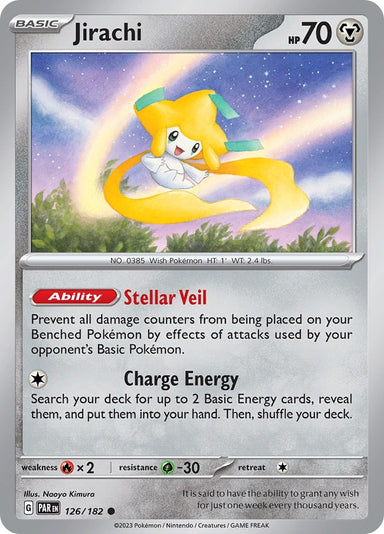 Image for Jirachi (126/182) (SV04: Paradox Rift) (PAR) - Pokemon