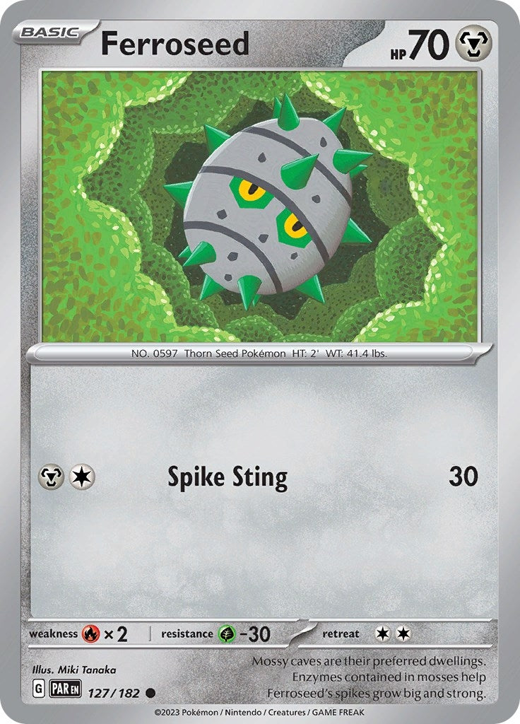 Image for Ferroseed (127/182) (SV04: Paradox Rift) (PAR) - Pokemon