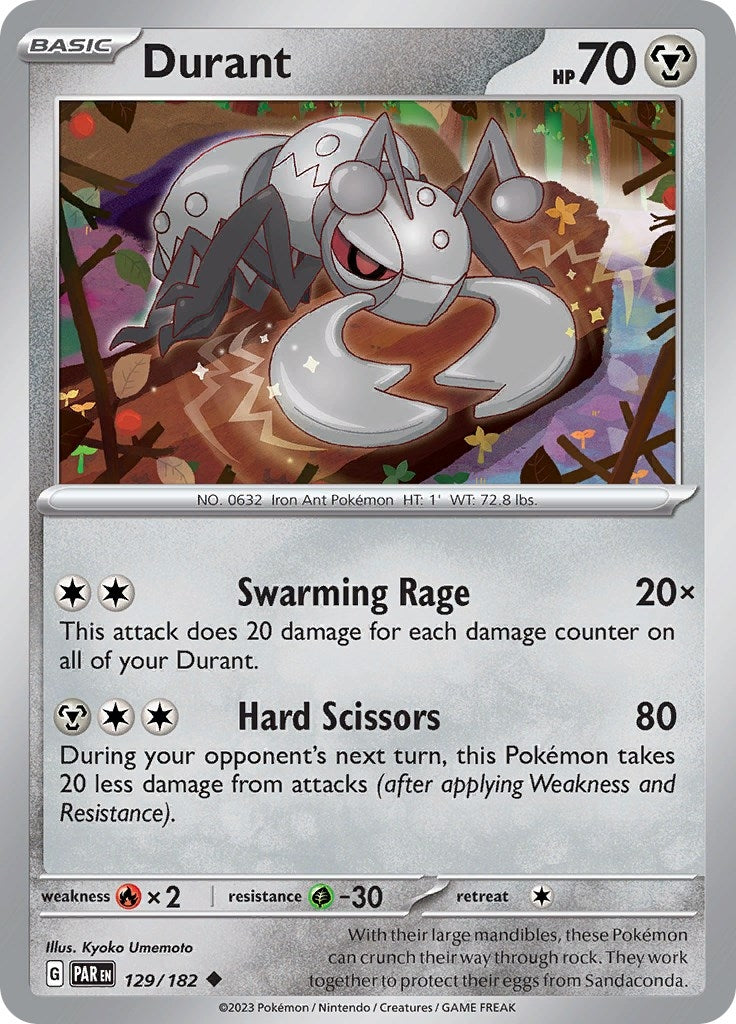 Image for Durant (129/182) (SV04: Paradox Rift) (PAR) - Pokemon