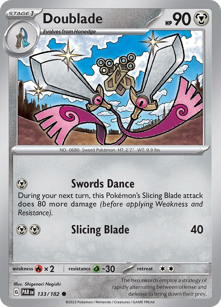 Image for Doublade (133/182) (SV04: Paradox Rift) (PAR) - Pokemon