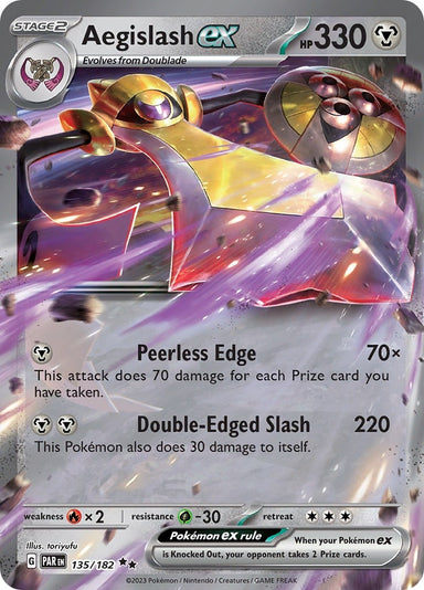Image for Aegislash ex (135/182) (SV04: Paradox Rift) (PAR) - Pokemon