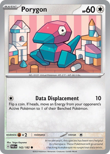 Image for Porygon (142/182) (SV04: Paradox Rift) (PAR) - Pokemon