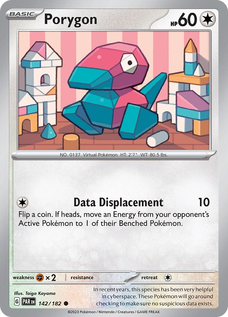 Image for Porygon (142/182) (SV04: Paradox Rift) (PAR) - Pokemon