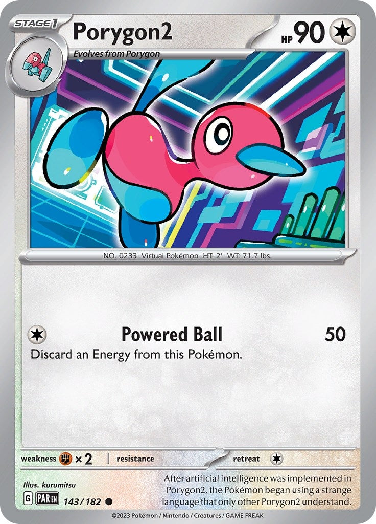 Image for Porygon2 (143/182) (SV04: Paradox Rift) (PAR) - Pokemon