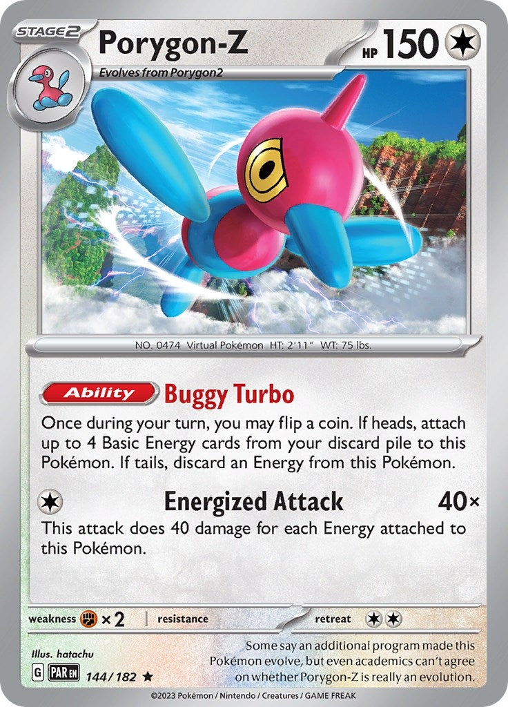 Image for Porygon-Z (144/182) (SV04: Paradox Rift) (PAR) - Pokemon