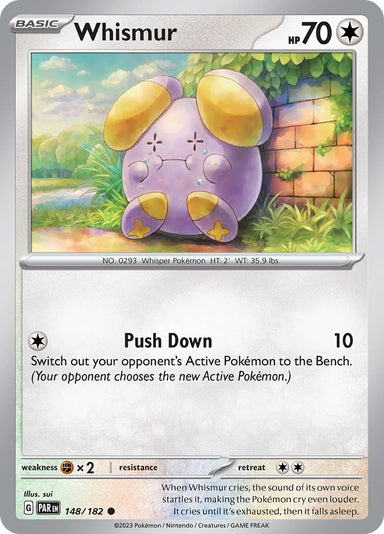 Image for Whismur (148/182) (SV04: Paradox Rift) (PAR) - Pokemon