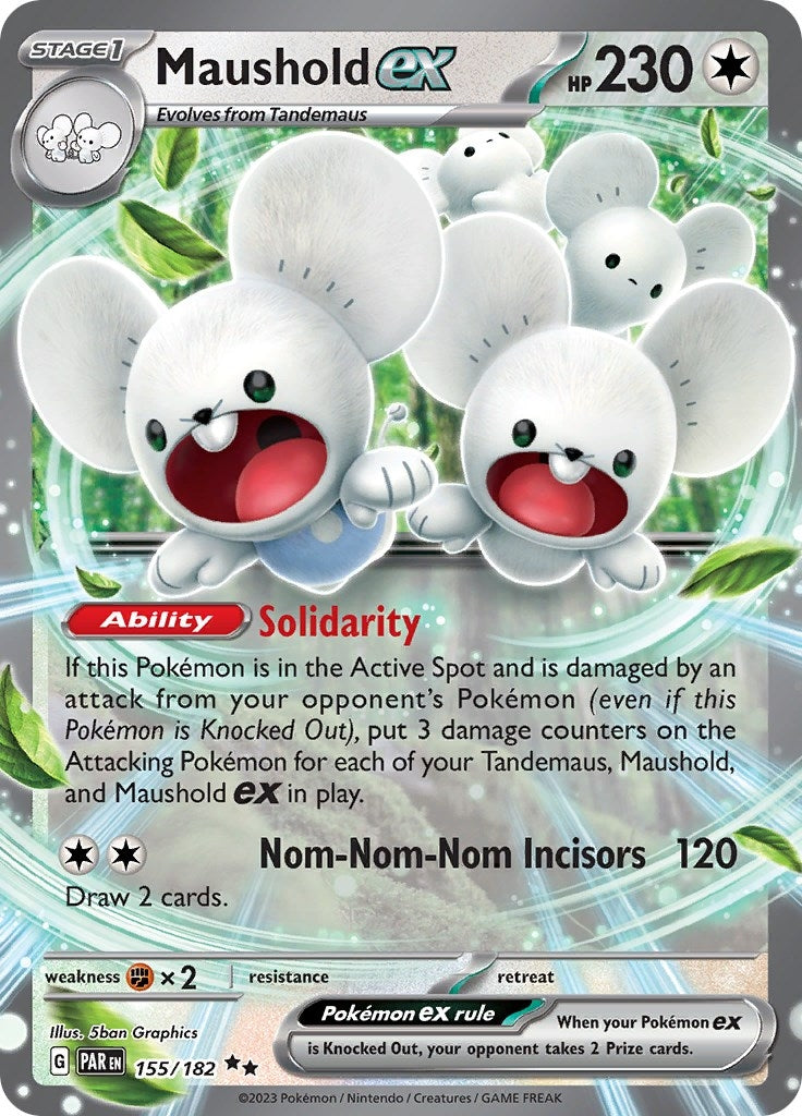 Image for Maushold ex (155/182) (SV04: Paradox Rift) (PAR) - Pokemon