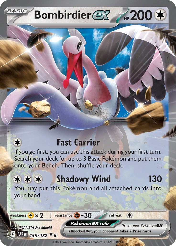 Image for Bombirdier ex (156/182) (SV04: Paradox Rift) (PAR) - Pokemon