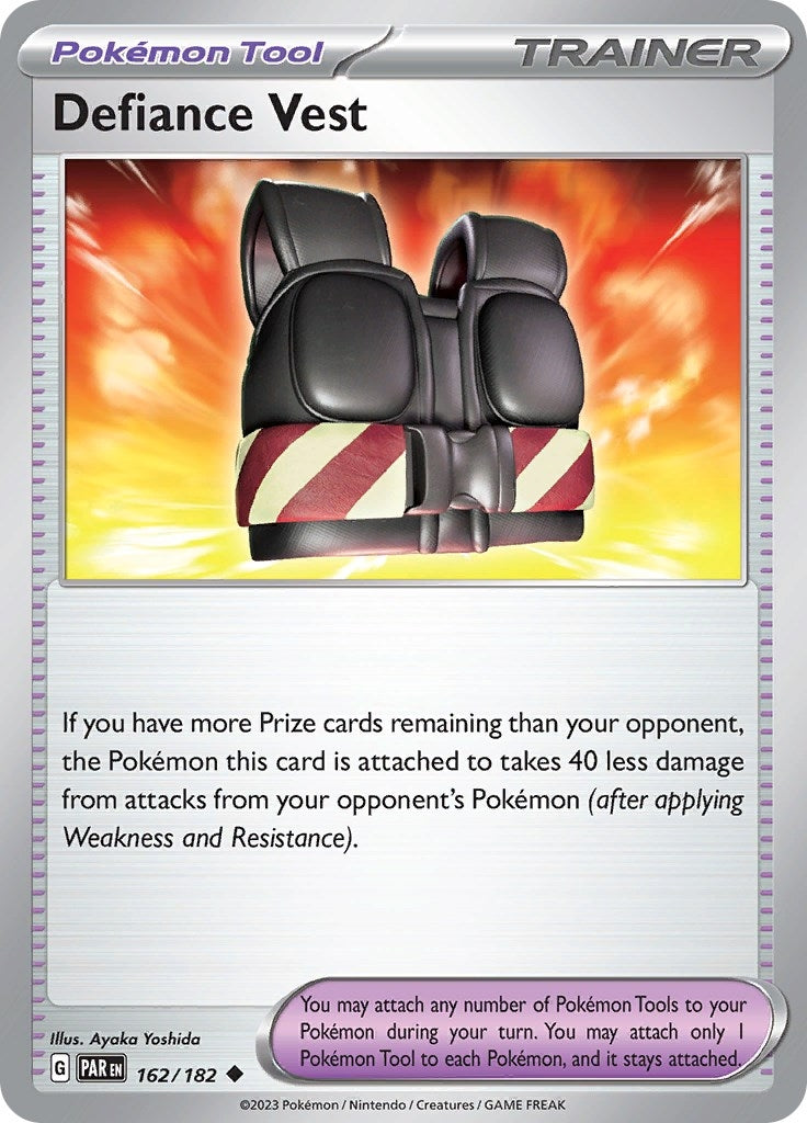 Image for Defiance Vest (162/182) (SV04: Paradox Rift) (PAR) - Pokemon