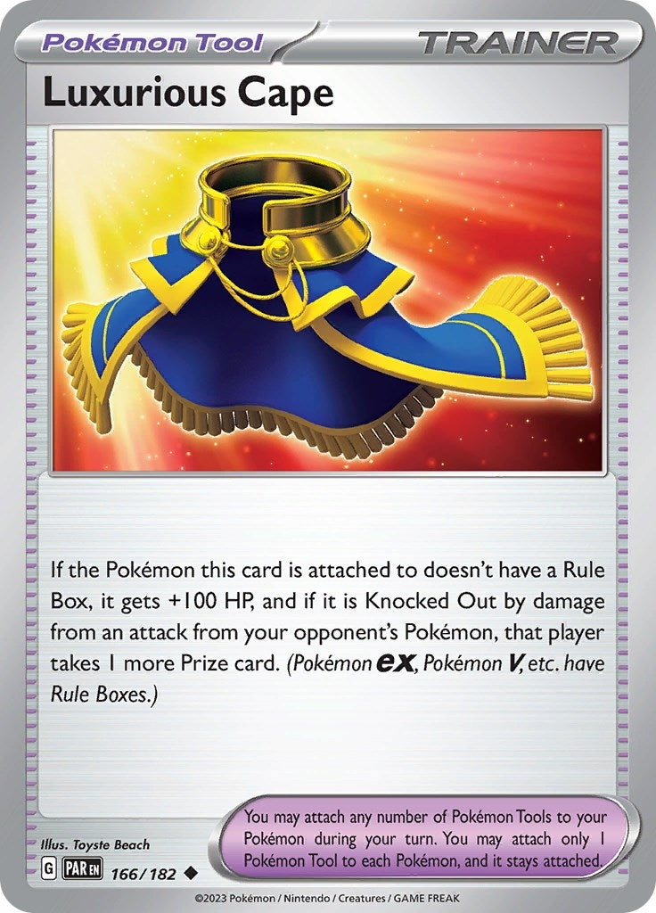 Image for Luxurious Cape (166/182) (SV04: Paradox Rift) (PAR) - Pokemon