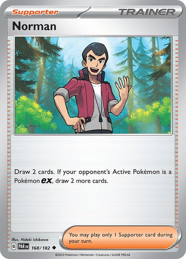 Image for Norman (168/182) (SV04: Paradox Rift) (PAR) - Pokemon