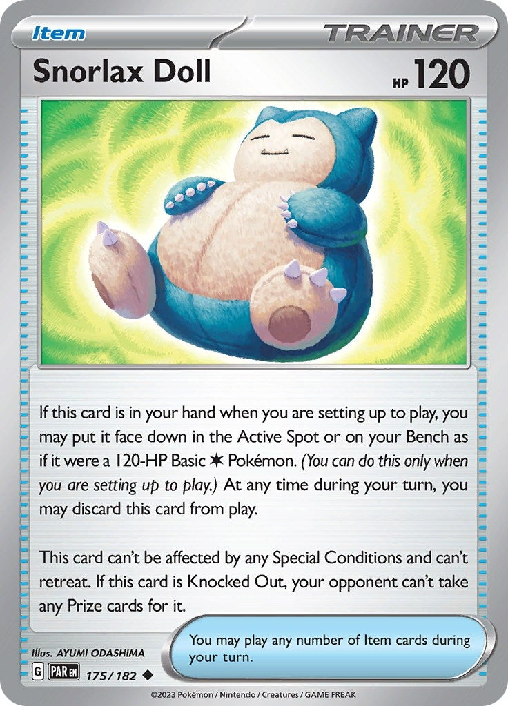Image for Snorlax Doll (175/182) (SV04: Paradox Rift) (PAR) - Pokemon
