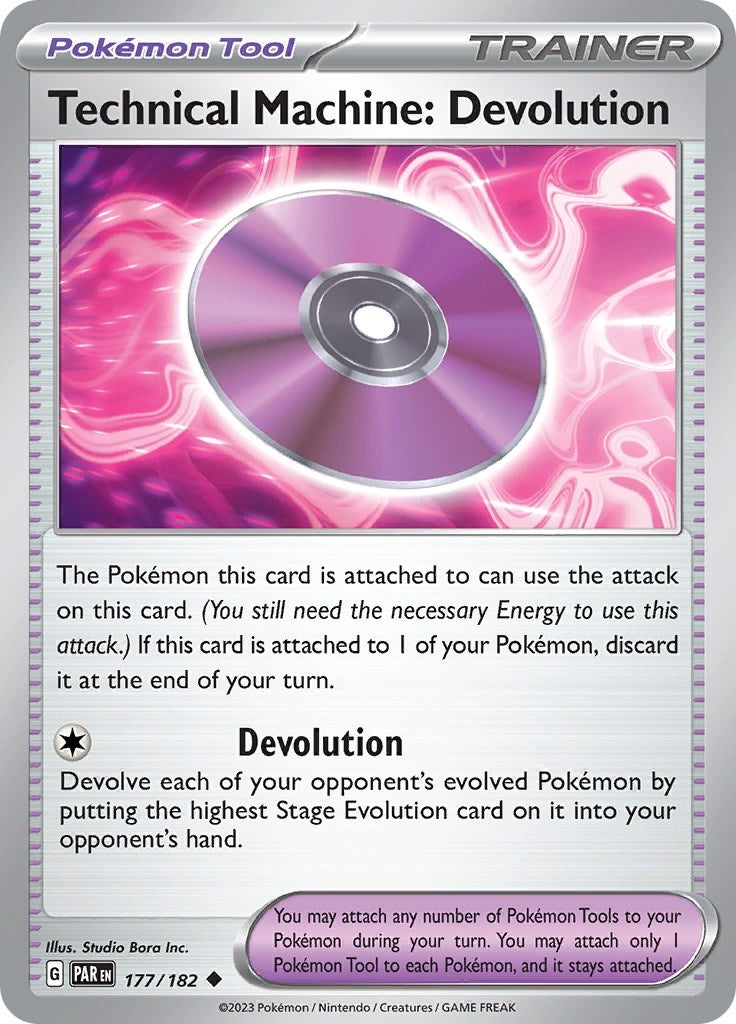 Image for Technical Machine: Devolution (177/182) (SV04: Paradox Rift) (PAR) - Pokemon
