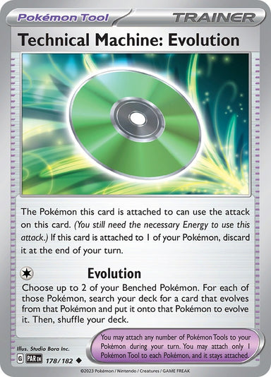 Image for Technical Machine: Evolution (178/182) (SV04: Paradox Rift) (PAR) - Pokemon