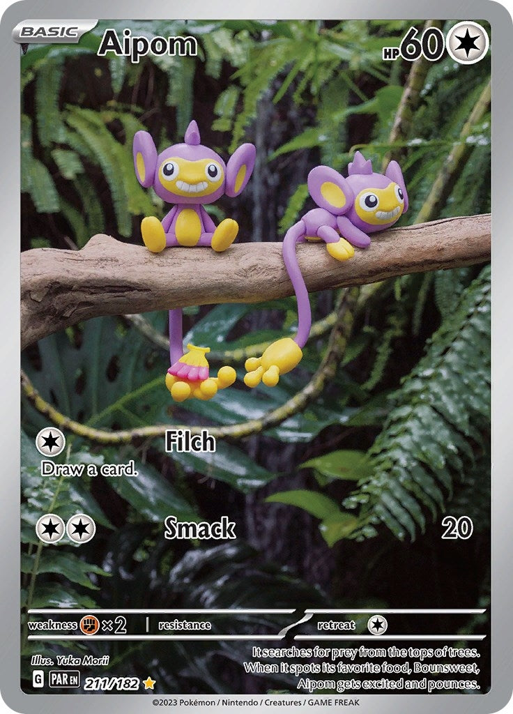 Image for Aipom (211/182) (SV04: Paradox Rift) (PAR) - Pokemon