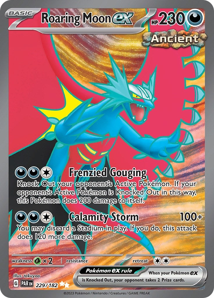 Image for Roaring Moon ex (229/182) (SV04: Paradox Rift) - Pokemon