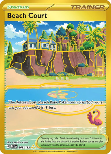 Image for Beach Court (263/182) (SV04: Paradox Rift) (PAR) - Pokemon