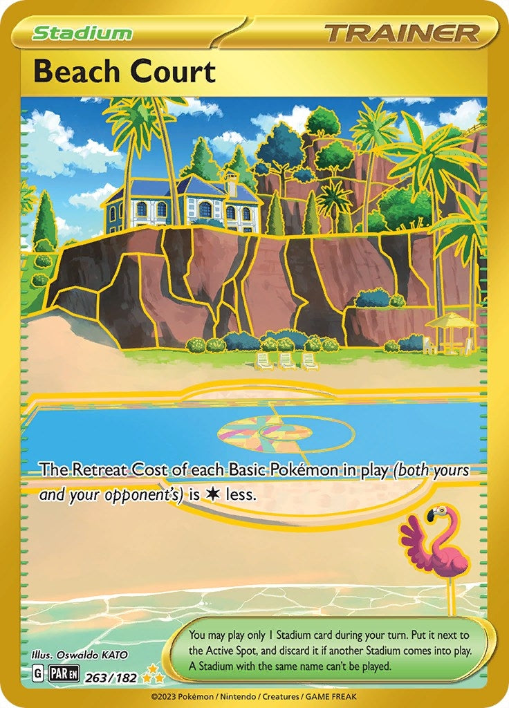 Image for Beach Court (263/182) (SV04: Paradox Rift) (PAR) - Pokemon