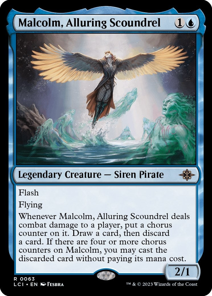 Malcolm, Alluring Scoundrel (63) (The Lost Caverns of Ixalan)
