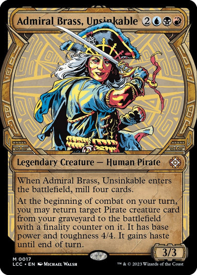 Image for Admiral Brass, Unsinkable (Showcase) (17) - Magic: The Gathering