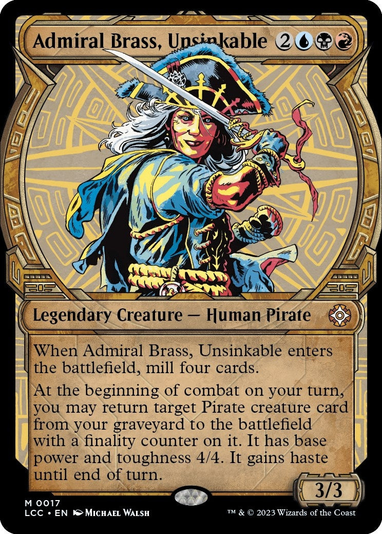 Image for Admiral Brass, Unsinkable (Showcase) (17) - Magic: The Gathering