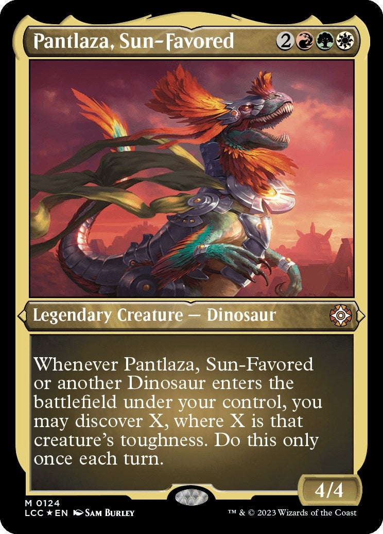 Image for Pantlaza, Sun-Favored (Display Commander) - Thick Stock (124) - Magic: The Gathering