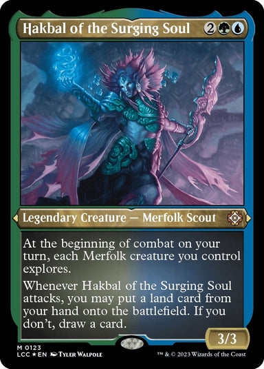 Image for Hakbal of the Surging Soul (Display Commander) - Thick Stock (123) - Magic: The Gathering