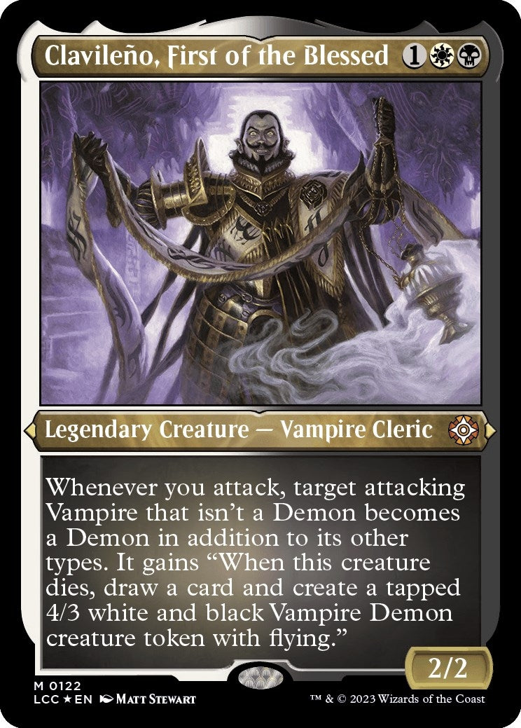 Image for Clavileno, First of the Blessed (Display Commander) - Thick Stock (122) - Magic: The Gathering