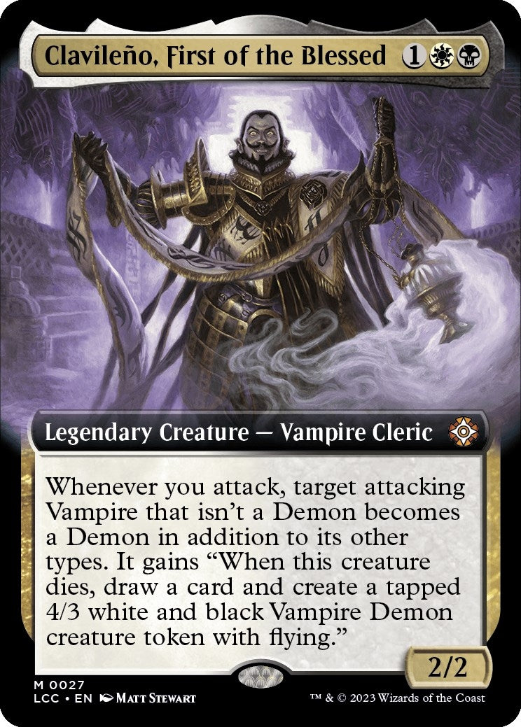 Image for Clavileno, First of the Blessed (Extended Art) (27) - Magic: The Gathering