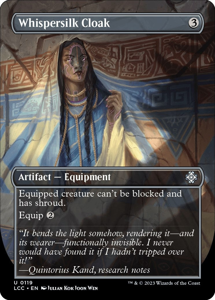 Whispersilk Cloak (Borderless) (119) — Card Masters