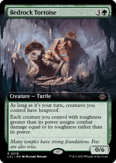 Image for Bedrock Tortoise (Extended Art) (378) (The Lost Caverns of Ixalan) (LCI) - Magic: The Gathering