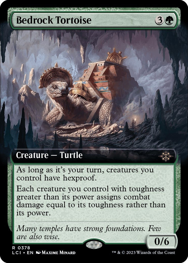 Image for Bedrock Tortoise (Extended Art) (378) (The Lost Caverns of Ixalan) (LCI) - Magic: The Gathering