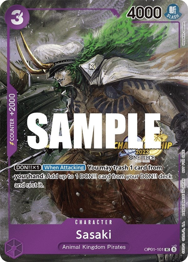 Sasaki (CS 2023 Event Pack) (OP01-101) (One Piece Promotion Cards)