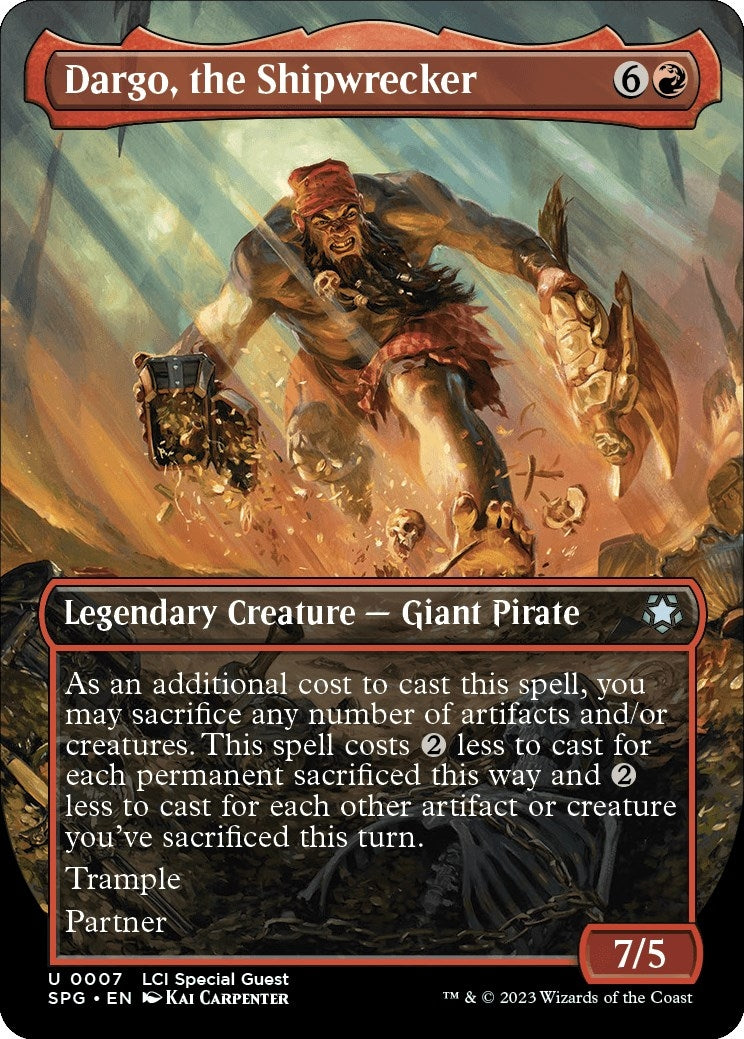 Image for Dargo, the Shipwrecker (Borderless) (7) (Special Guests) - Magic: The Gathering